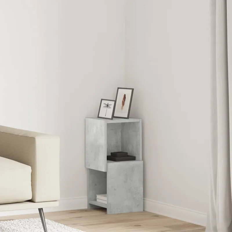 Kampinė spintelė Betono pilka 25,5x25x55cm Apdirbta mediena