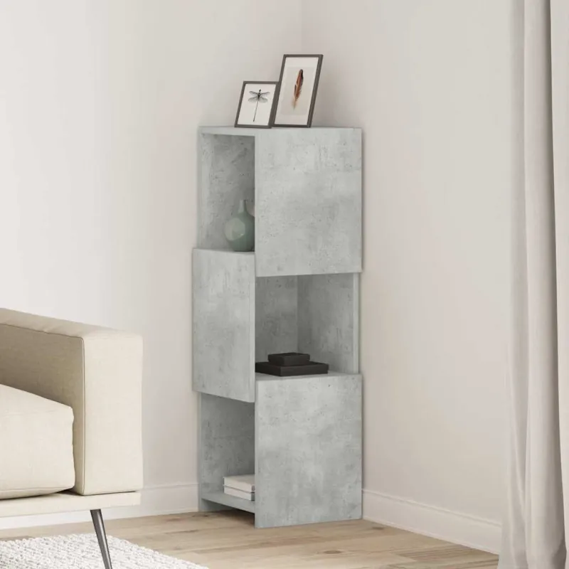 Kampinė spintelė Betono pilka 30,5x30x95cm Apdirbta mediena