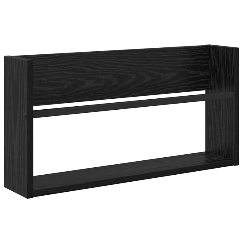 Žurnalų stovas Juodas ąžuolas 60 x 12 x 30 cm Apdirbta mediena