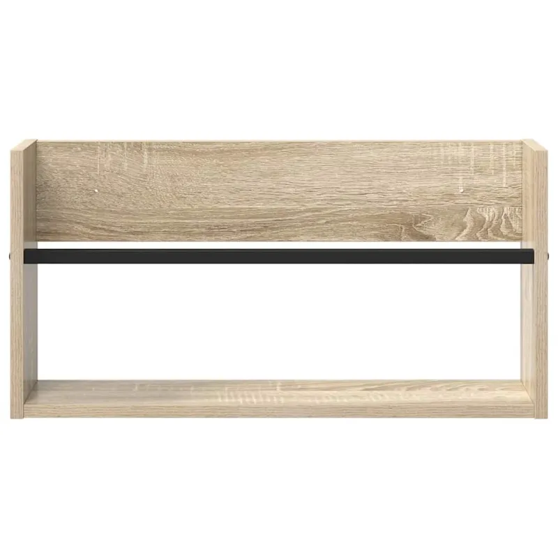 Žurnalų stovas su lentyna 2 pcs Sonoma ąžuolas 60 x 12 x 30 cm