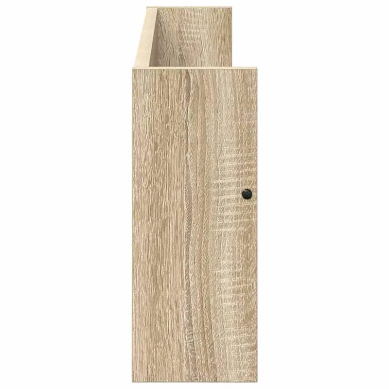 Žurnalų stovas su lentyna 2 pcs Sonoma ąžuolas 80 x 12 x 30 cm