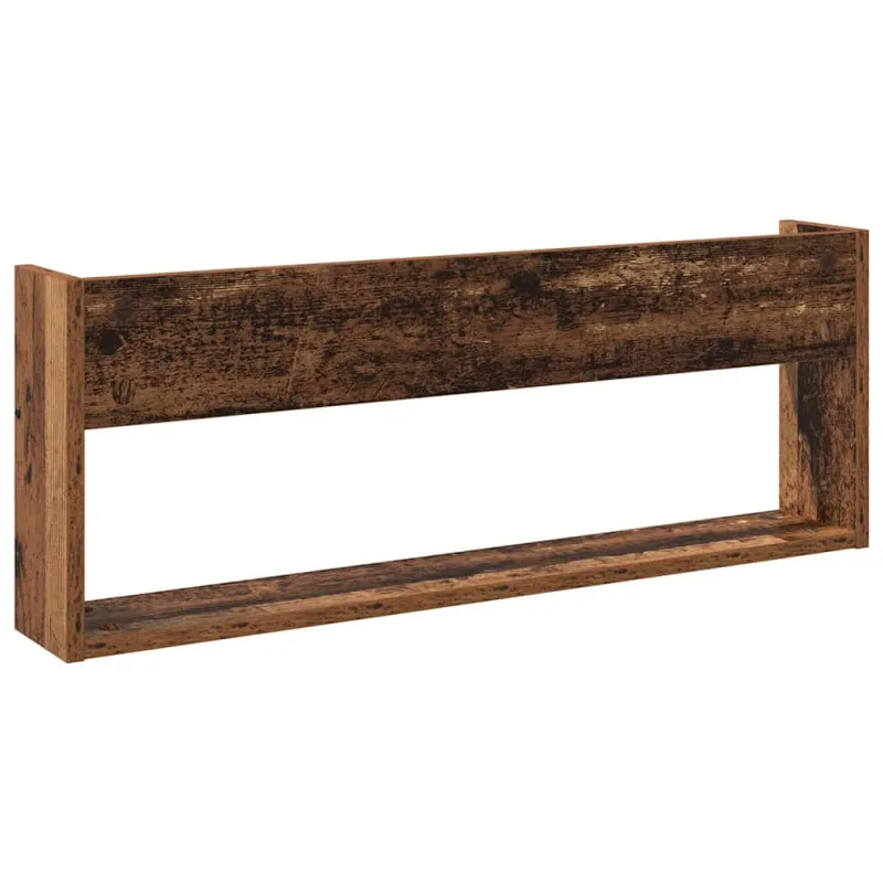 Žurnalų stovas su lentyna 2 pcs Senas medis 80 x 12 x 30 cm