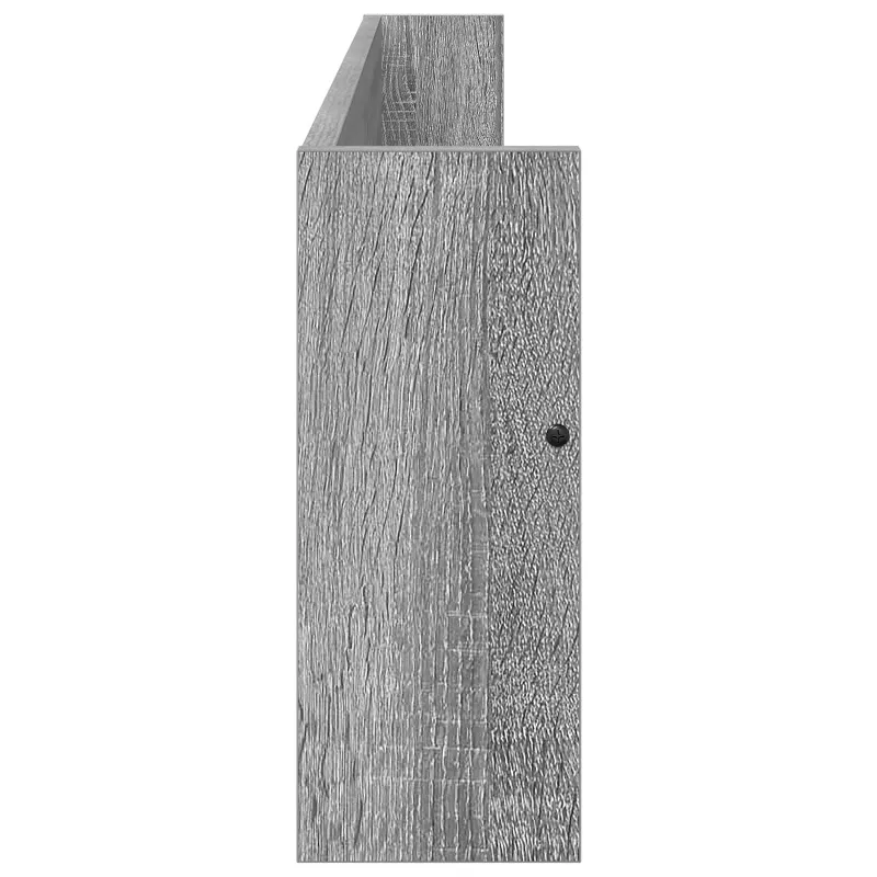 Žurnalų stovas su lentyna 2 pcs Pilkas Sonoma 100 x 12 x 30 cm