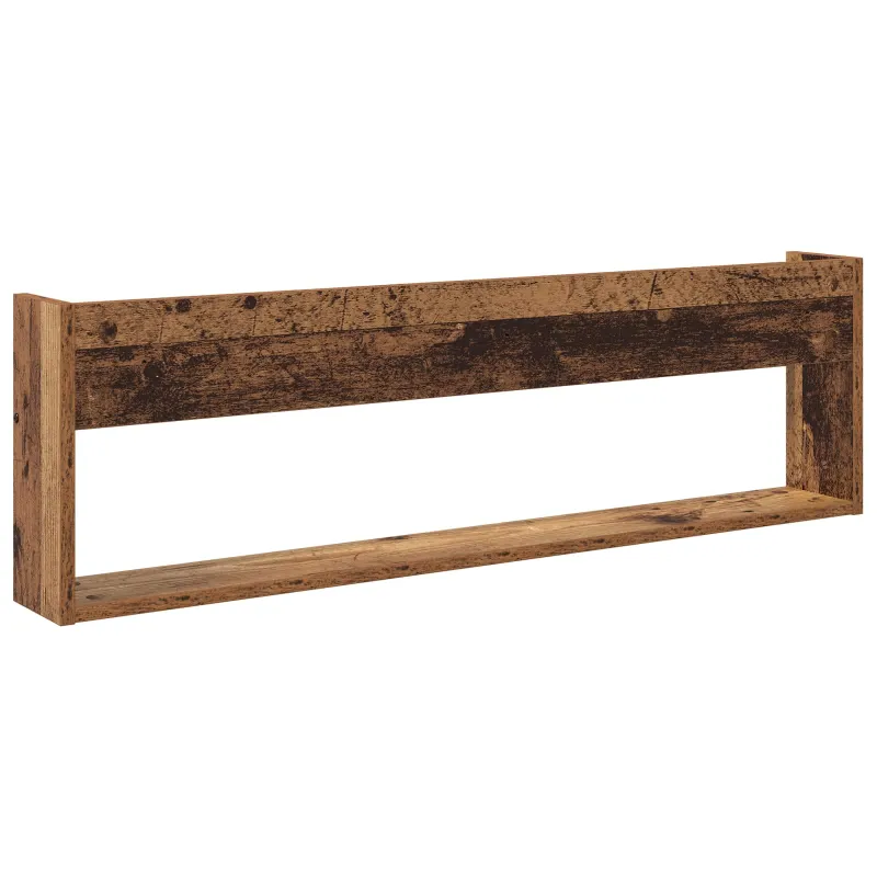 Žurnalų stovas su lentyna 2 pcs Senas medis 100 x 12 x 30 cm