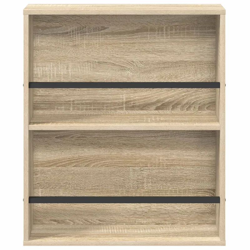 Žurnalų stovas su lentyna 2 pcs Sonoma ąžuolas 60 x 12 x 70 cm