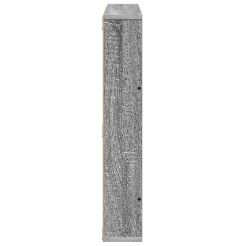 Žurnalų stovas su lentyna 2 pcs Pilkas Sonoma 60 x 12 x 70 cm