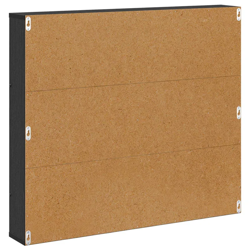 Žurnalų stovas su lentyna 2 pcs Juodas ąžuolas 80 x 12 x 70 cm