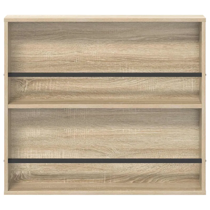 Žurnalų stovas su lentyna 2 pcs Sonoma ąžuolas 80 x 12 x 70 cm