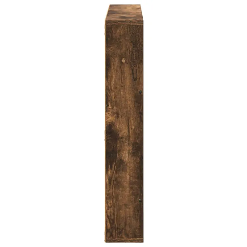 Žurnalų stovas su lentyna 2 pcs Rūkyta ąžuolas 80 x 12 x 70 cm
