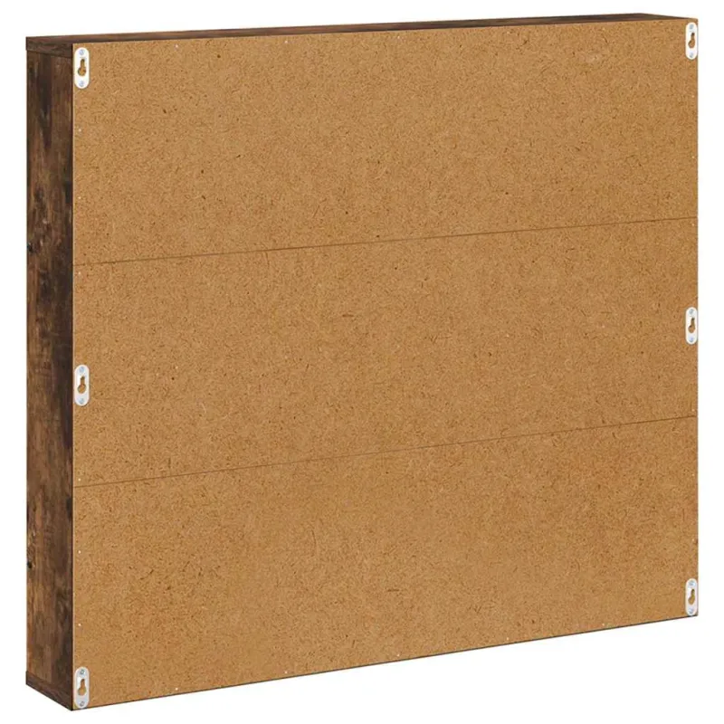 Žurnalų stovas su lentyna 2 pcs Rūkyta ąžuolas 80 x 12 x 70 cm