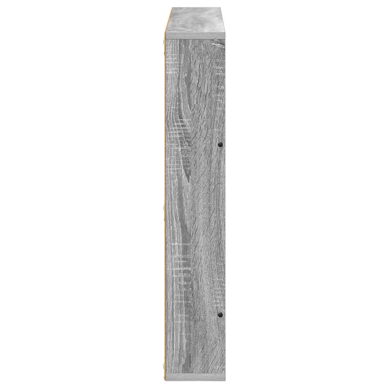 Žurnalų stovas su lentyna 2 pcs Pilkas Sonoma 80 x 12 x 70 cm