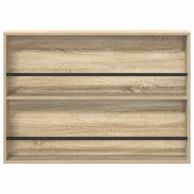 Žurnalų stovas su lentyna 2 pcs Sonoma ąžuolas 100 x 12 x 70 cm