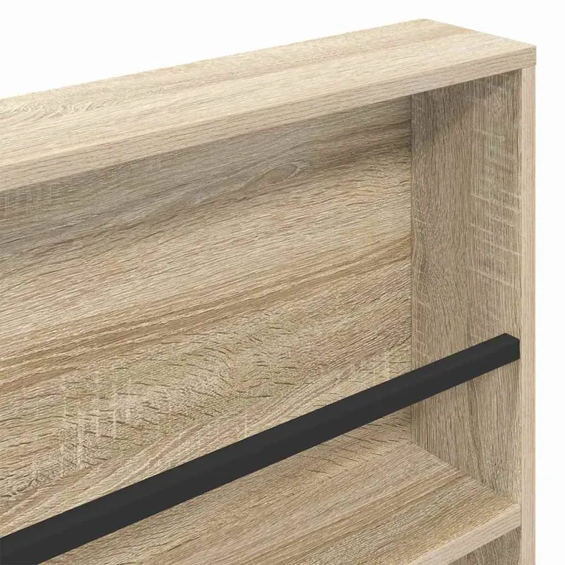 Žurnalų stovas su lentyna 2 pcs Sonoma ąžuolas 100 x 12 x 70 cm