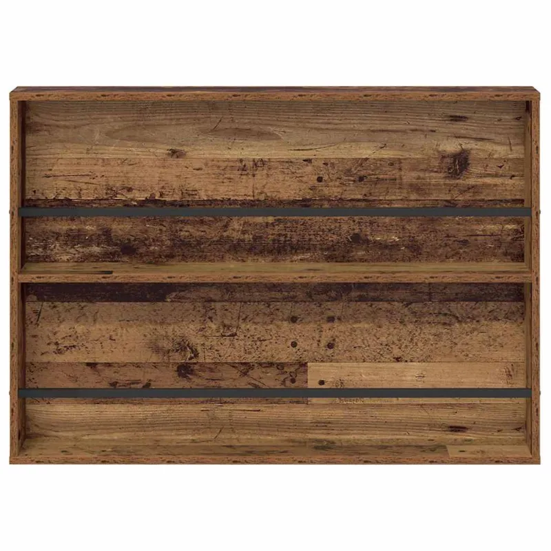 Žurnalų stovas su lentyna 2 pcs Senas medis 100 x 12 x 70 cm
