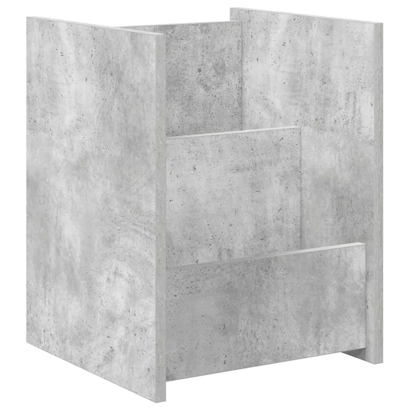 Žurnalų stovas Betono pilka 35 x 35 x 45 cm Apdirbta mediena