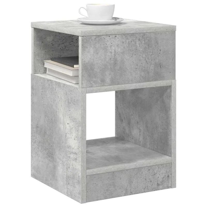 Žurnalinis staliukas 2 pcs Betono pilka 30,5 x 30 x 45 cm
