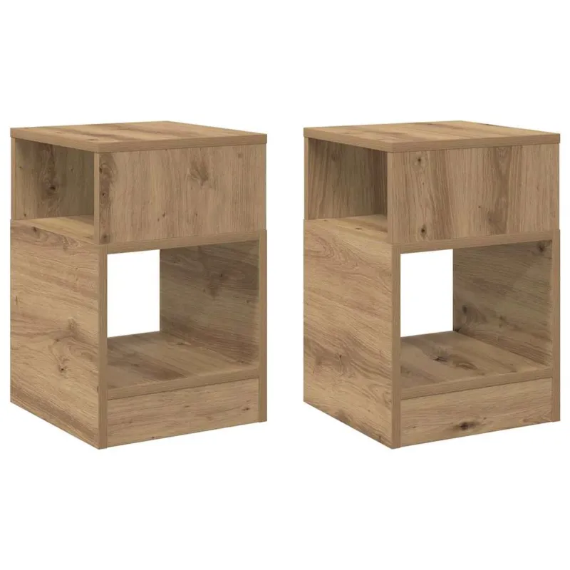 Žurnalinis staliukas 2 pcs Amatininkų ąžuolas 30,5 x 30 x 45 cm