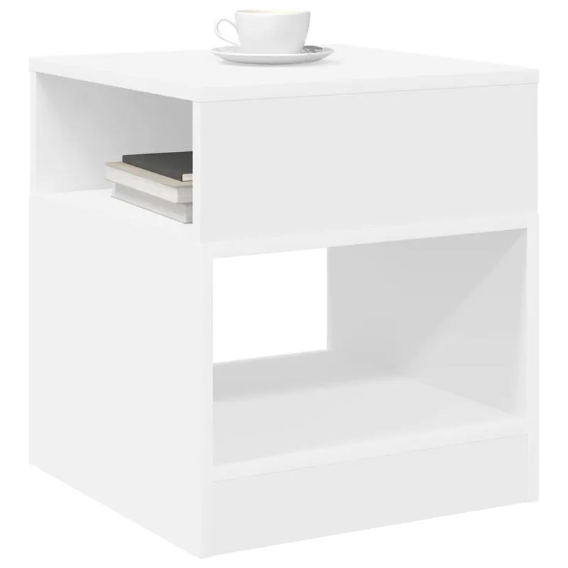 Žurnalinis staliukas 2 pcs Balta 40,5 x 40 x 45 cm