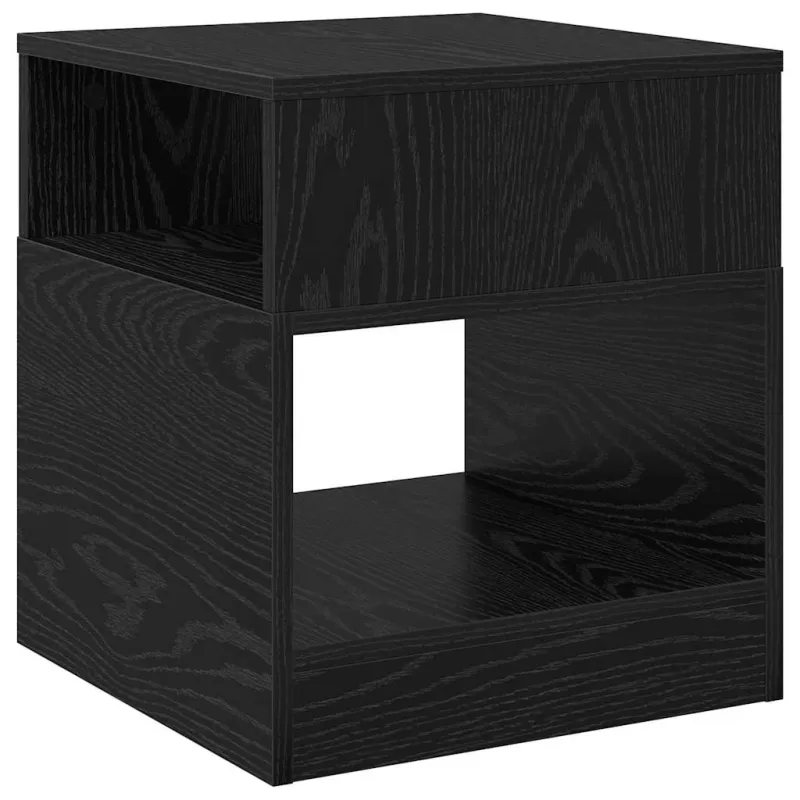 Žurnalinis staliukas 2 pcs Juodas ąžuolas 40,5 x 40 x 45 cm