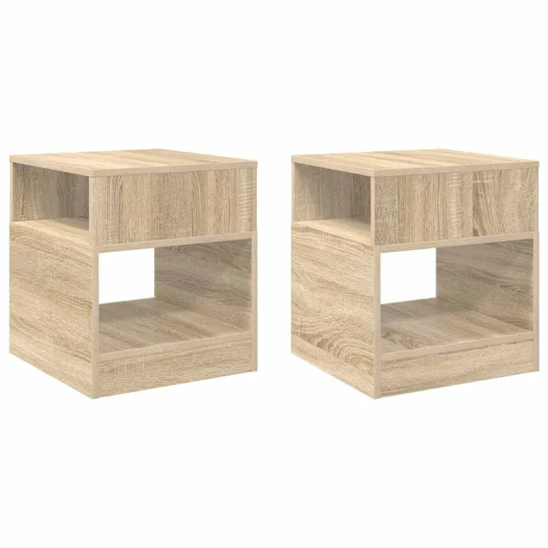 Žurnalinis staliukas 2 pcs Sonoma ąžuolas 40,5 x 40 x 45 cm
