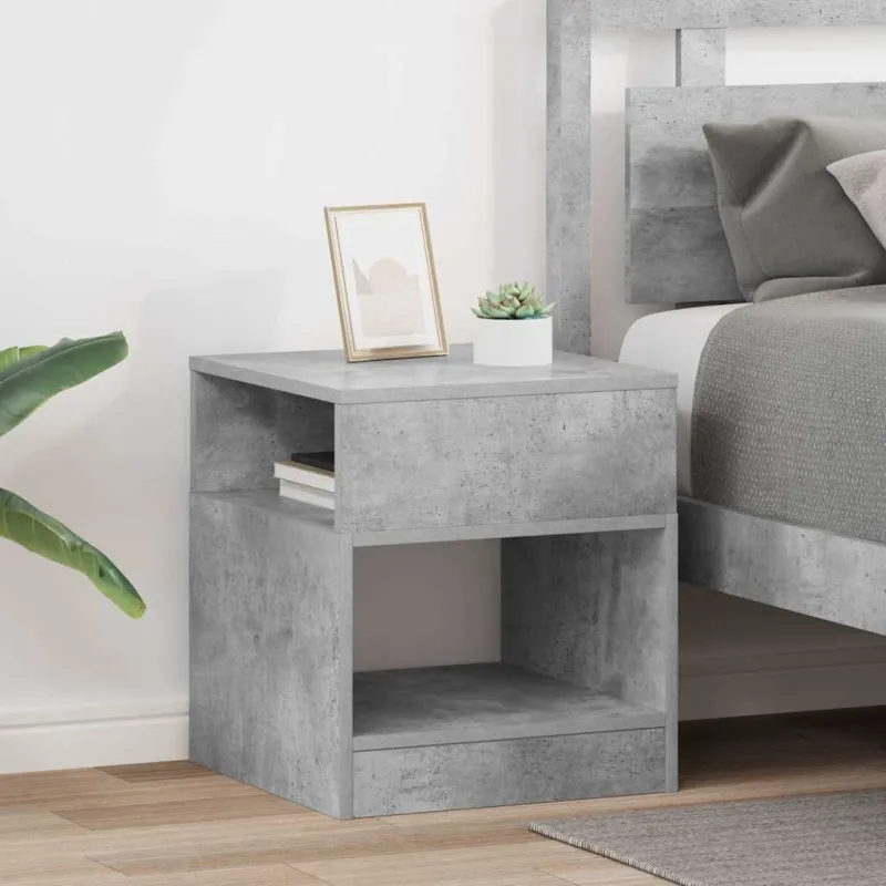 Žurnalinis staliukas 2 pcs Betono pilka 40,5 x 40 x 45 cm