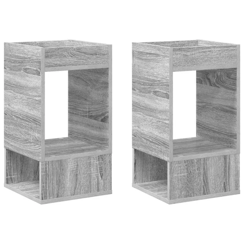 Žurnalinis staliukas 2 pcs Pilkas Sonoma 30 x 30 x 56 cm