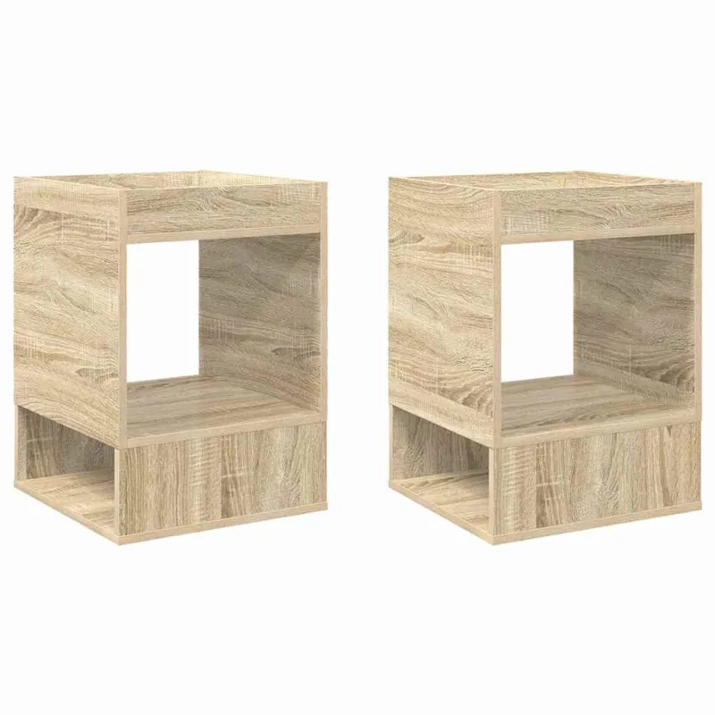Žurnalinis staliukas 2 pcs Sonoma ąžuolas 40 x 40 x 56 cm