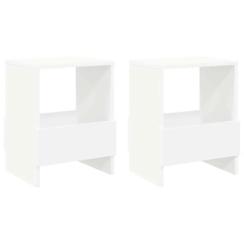 Žurnalų stovas 2 pcs Balta 35 x 30 x 45 cm