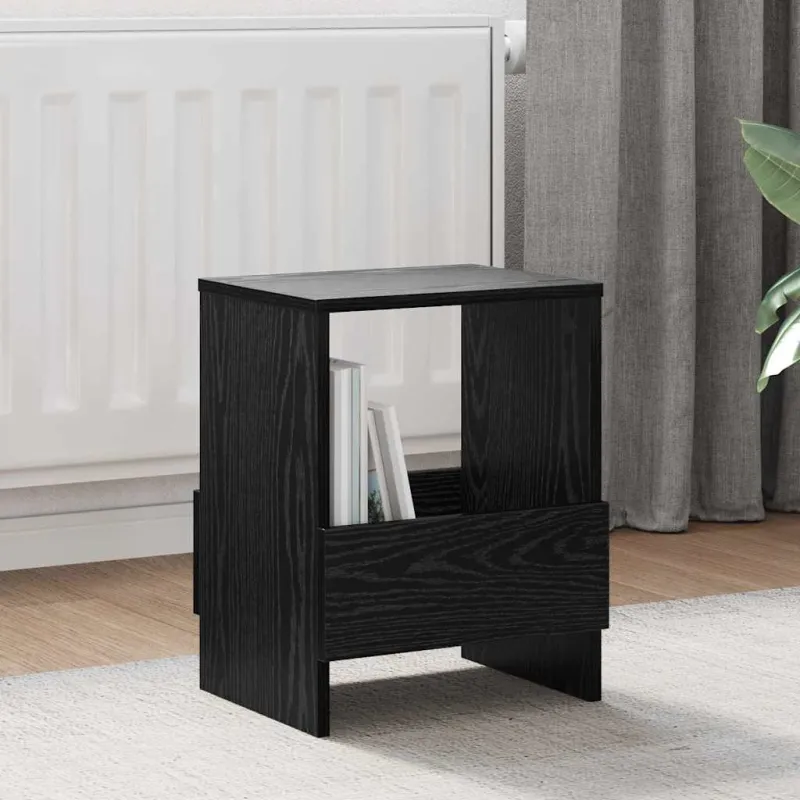 Žurnalų stovas 2 pcs Juodas ąžuolas 35 x 30 x 45 cm