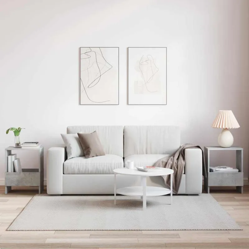 Žurnalų stovas 2 pcs Betono pilka 35 x 30 x 45 cm