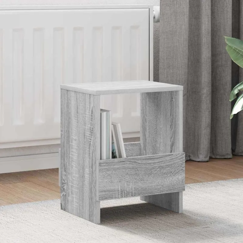 Žurnalų stovas 2 pcs Pilkas Sonoma 35 x 30 x 45 cm