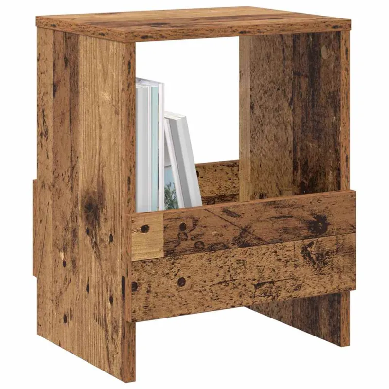 Žurnalų stovas 2 pcs Senas medis 35 x 30 x 45 cm