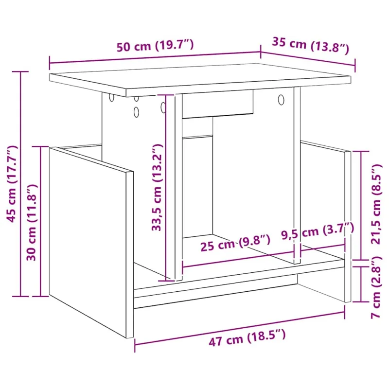 Televizoriaus stovas Senas medis 50 x 35 x 45 cm