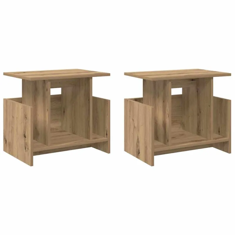 Televizoriaus stovas 2 pcs Amatininkų ąžuolas 50 x 35 x 45 cm