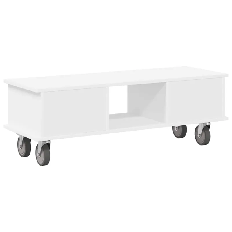 Televizoriaus stovas Balta 100 x 35 x 35 cm Apdirbta mediena