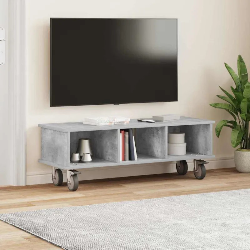 Televizoriaus stovas Betono pilka 100 x 35 x 35 cm