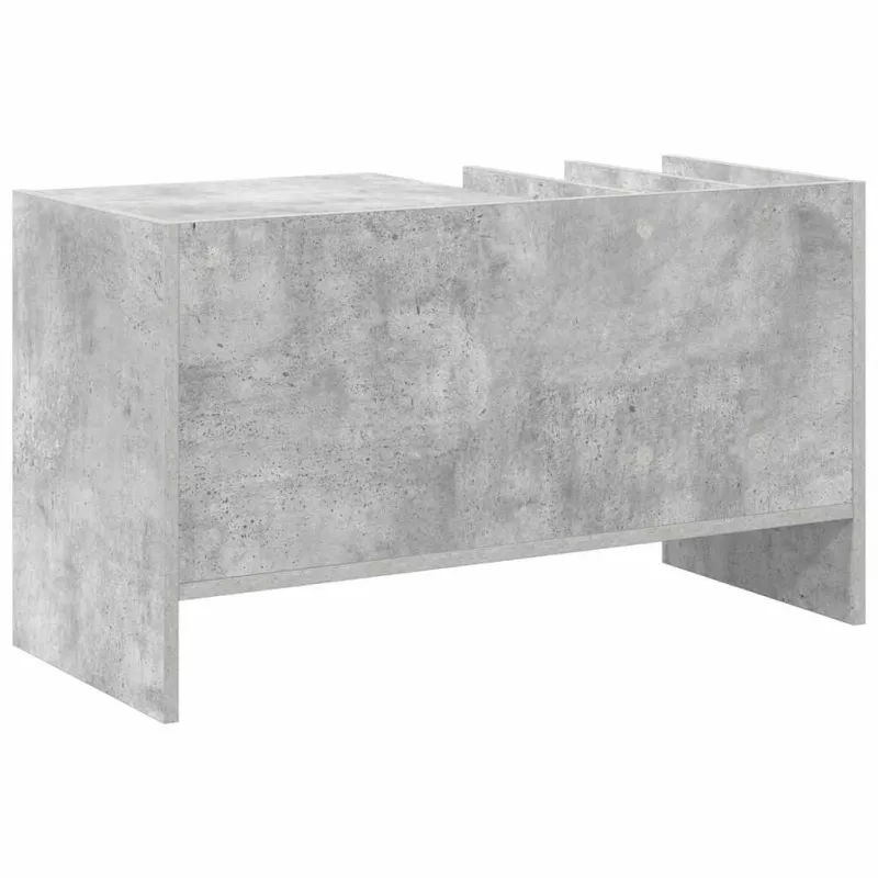 Plokštelių spintelė su lentyna Betono pilka 78,5 x 35 x 45 cm