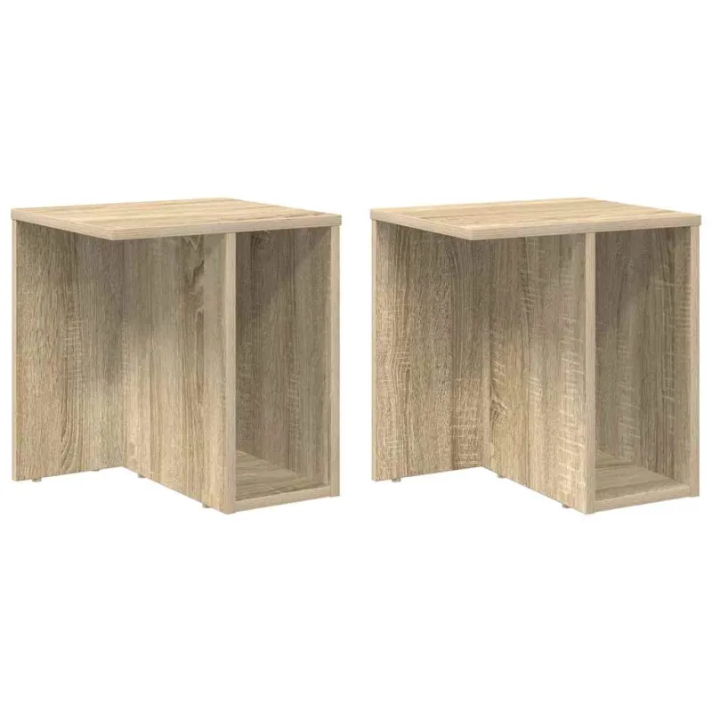 Žurnalinis staliukas 2 pcs Sonoma ąžuolas 37 x 32 x 40 cm