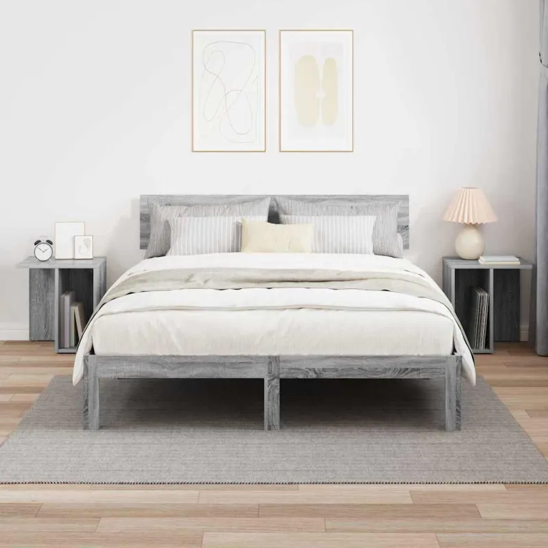 Žurnalinis staliukas 2 pcs Pilkas Sonoma 37 x 32 x 40 cm