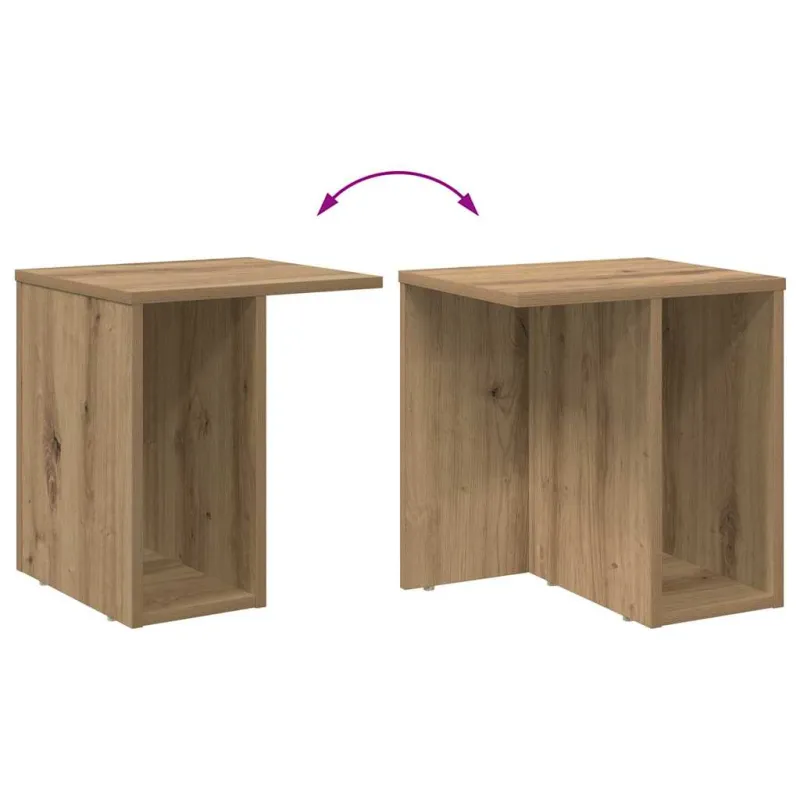 Žurnalinis staliukas 2 pcs Amatininkų ąžuolas 37 x 32 x 40 cm