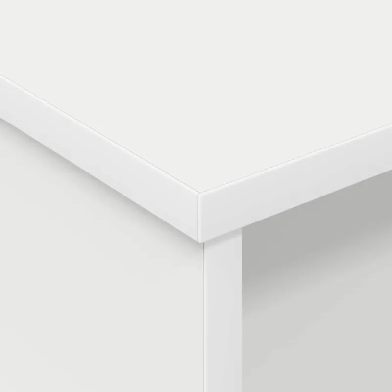 Naktinis staliukas 2 pcs Balta 40 x 31 x 15 cm Apdirbta mediena