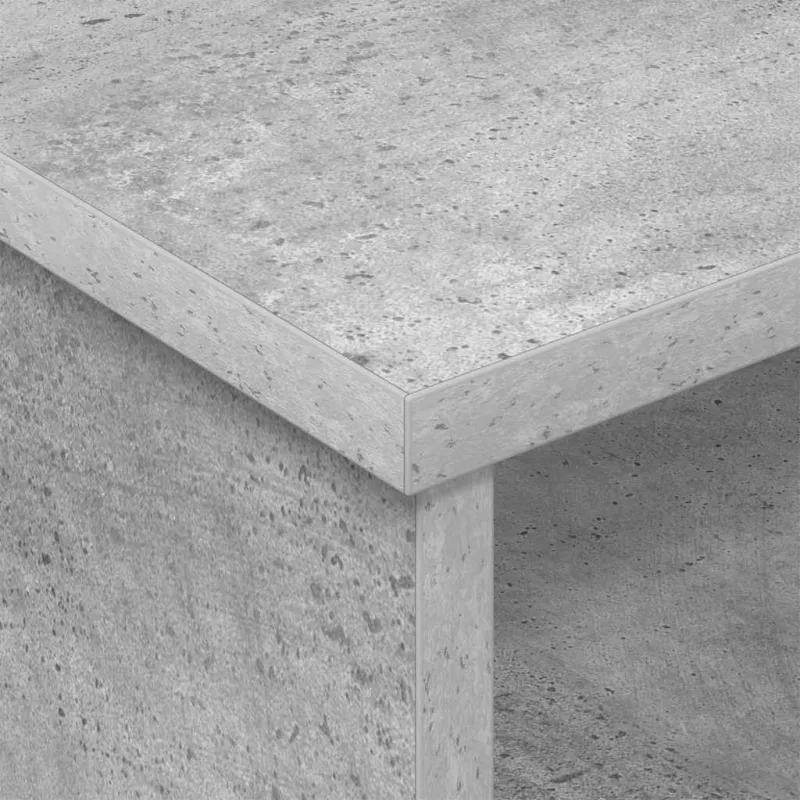 Naktinis staliukas 2 pcs Betono pilka 40 x 31 x 15 cm