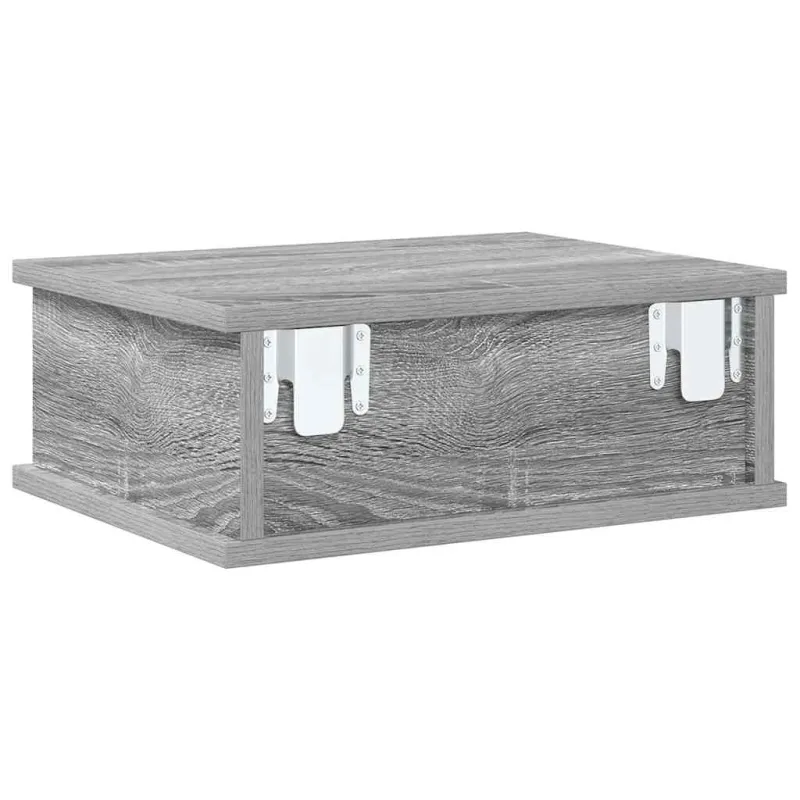 Naktinis staliukas 2 pcs Pilkas Sonoma 40 x 31 x 15 cm