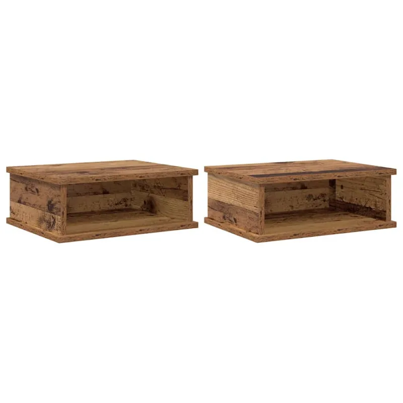 Naktinis staliukas 2 pcs Senas medis 40 x 31 x 15 cm