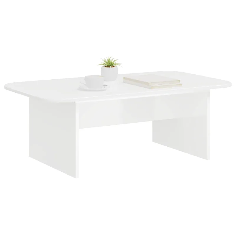 Kavos staliukas Balta 93 x 53 x 33 cm Apdirbta mediena