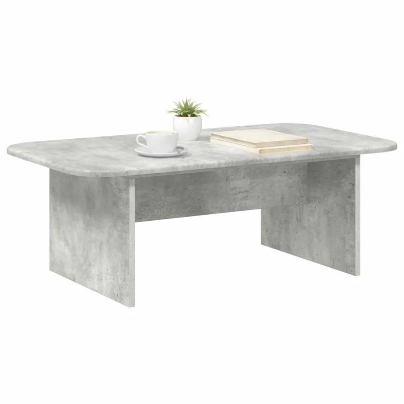 Kavos staliukas Betono pilka 93 x 53 x 33 cm Apdirbta mediena
