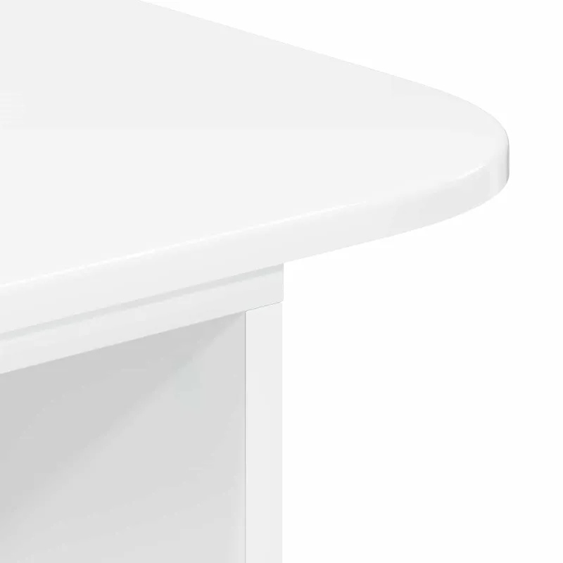 Konsolinis stalas Aukštai blizganti balta 93 x 40 x 75 cm