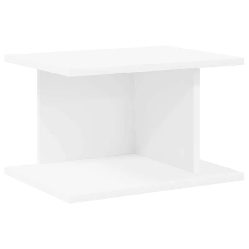 Naktinis staliukas 2 pcs Balta 40 x 30 x 25 cm Apdirbta mediena