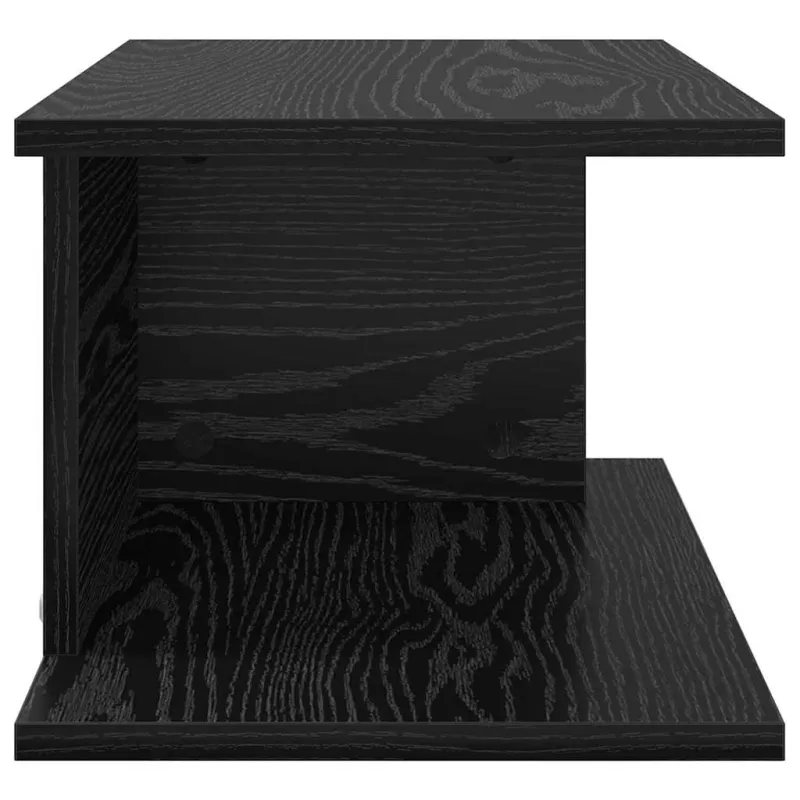 Naktinis staliukas 2 pcs Juodas ąžuolas 40 x 30 x 25 cm