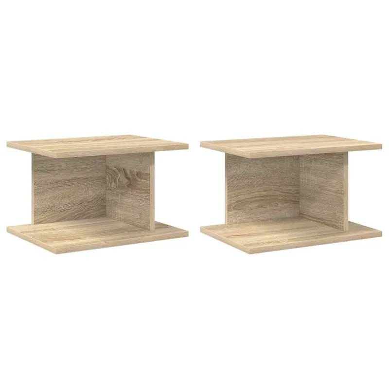 Naktinis staliukas 2 pcs Sonoma ąžuolas 40 x 30 x 25 cm